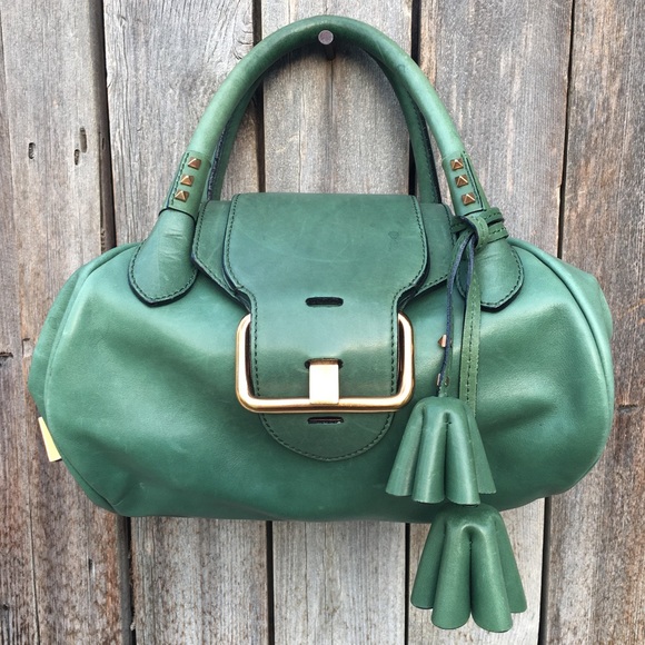 Marc Jacobs Mini Satchel Bag Leather Green